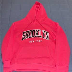 Brooklyn New York Hot Pink Hoodie